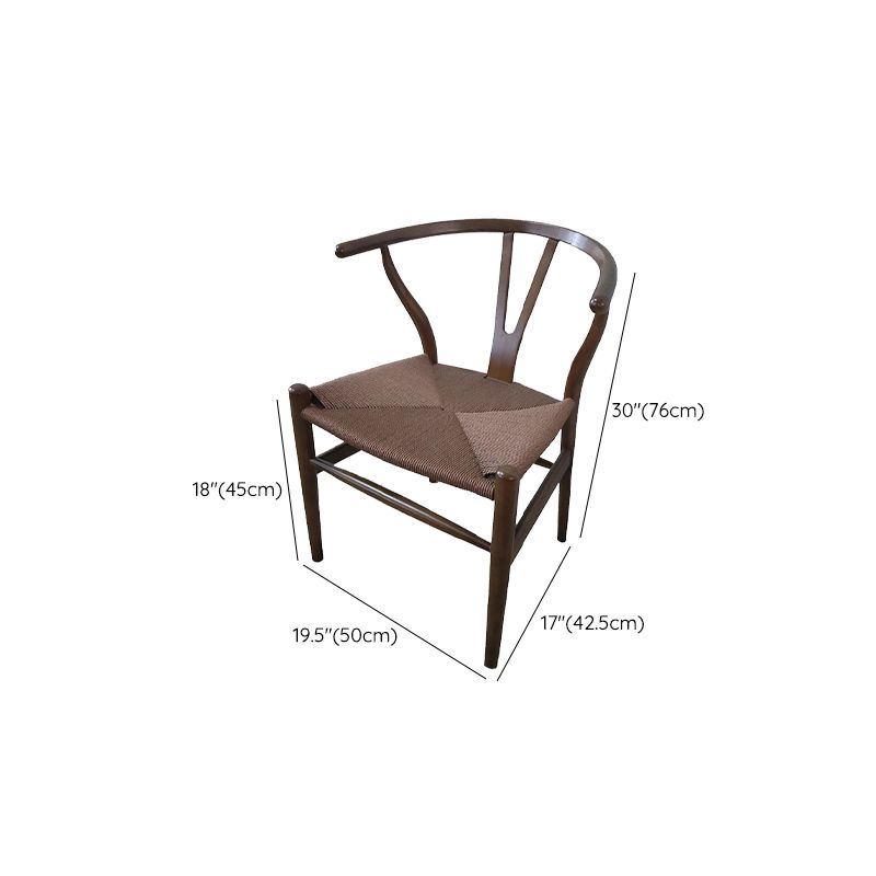 Massives Holzrahmen Essarm Stuhl Moderner Innenstuhl für Esszimmer