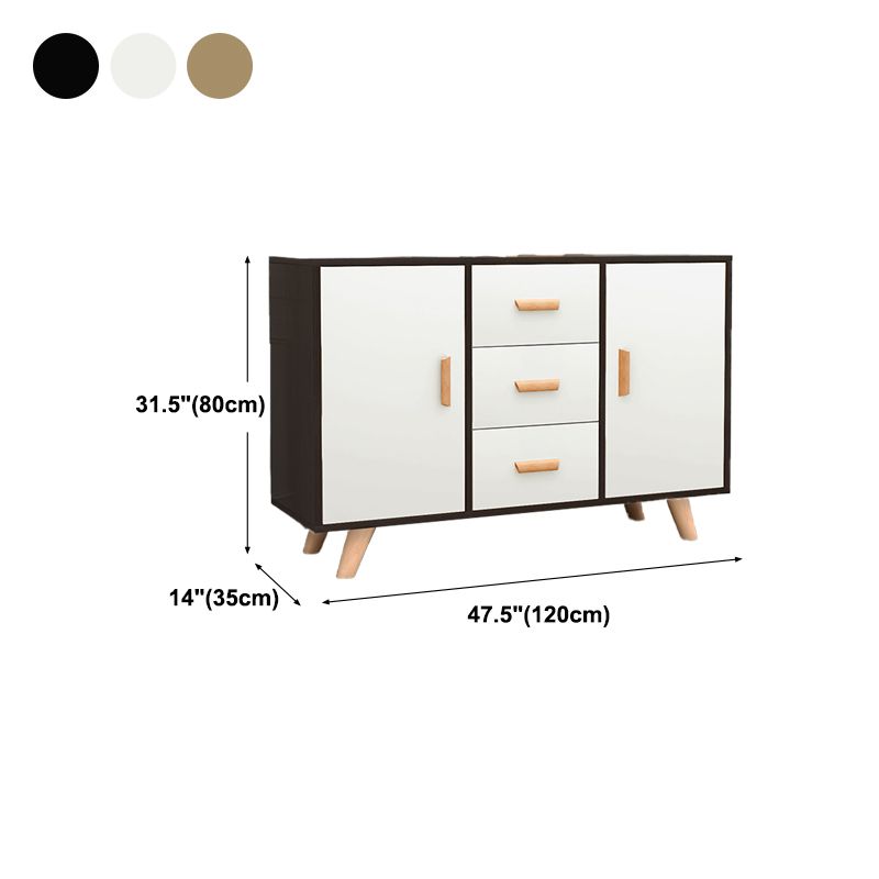 Modern Style Sideboard with Wooden Drawers and Storage Side Board for Dining Room Clearhalo 'buffet_sideboard' 'Buffets & Sideboards' 'furn' 'furn_buffet_sideboard' 'Furniture' 'furniture_buffet_sideboard' 'Kitchen & Dining Furniture' 1200x1200_911f1cdf-ee76-461c-8346-c565eaa344d7