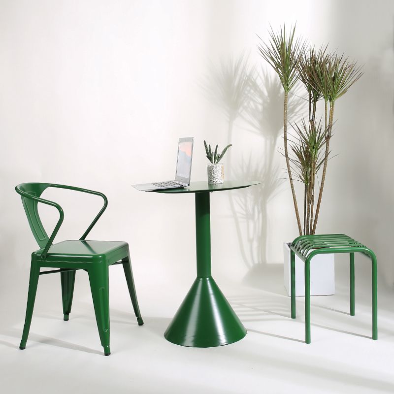 Industrial Dining Armchairs with Metal Legs Slat Back Dining Arm Chair for Coffee Bar Clearhalo ' kitchen&dining_furn' 'Dining Chairs' 'Dining Tables & Seating' 'dining_chair' 'furn' 'furn_dining_chair' 'Furniture' 'furniture_dining_chair' 'Kitchen & Dining Furniture' 'kitchen' 1200x1200_912097b5-53be-4a29-9f58-e5560e401a35