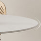 Contemporary Round Dining Table Sintered Stone Table with Metal Base Clearhalo 'Dining Tables & Seating' 'Dining Tables' 'dining_table' 'furn' 'furn_dining_table' 'Furniture' 'Kitchen & Dining Furniture' 1200x1200_9120b9a4-b135-44c2-a18d-eade7db58f4e