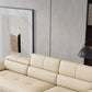 Beige Contemporary Sofa with Pillow Top Arm and Storage 27.6" Clearhalo 'furn' 'furn_sectionals' 'Furniture' 'furniture_sectionals' 'kitchen' 'kitchen_sectionals' 'Living Room Furniture' 'Sectionals' 1200x1200_9120bb77-7fe5-46e8-8b13-b6f3eb33f292