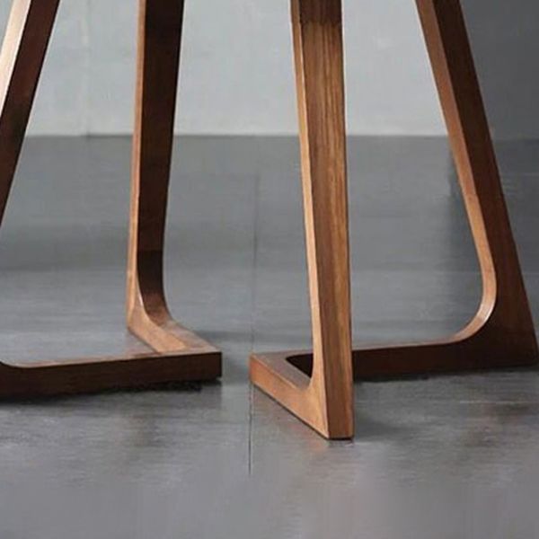 1/2/3/5/7 pc's moderne ronde vorm massief hout dinette tafel met stoel