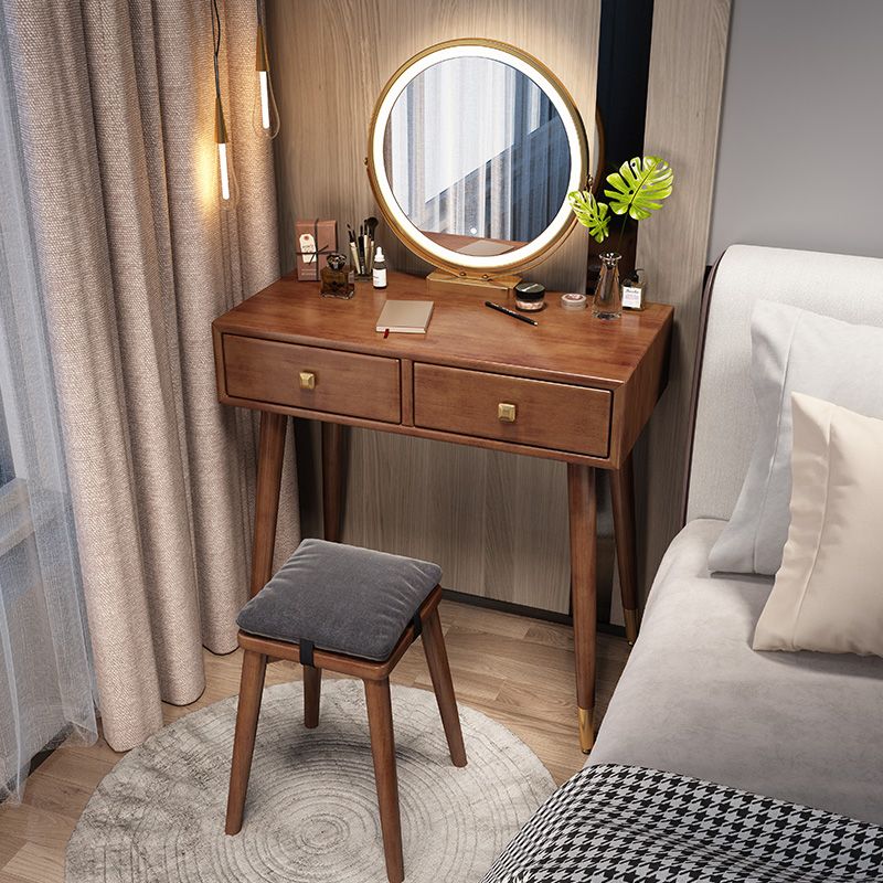 Skandinavischer Gummi -Make -up -Schalter mit Schubladen -Waschtisch