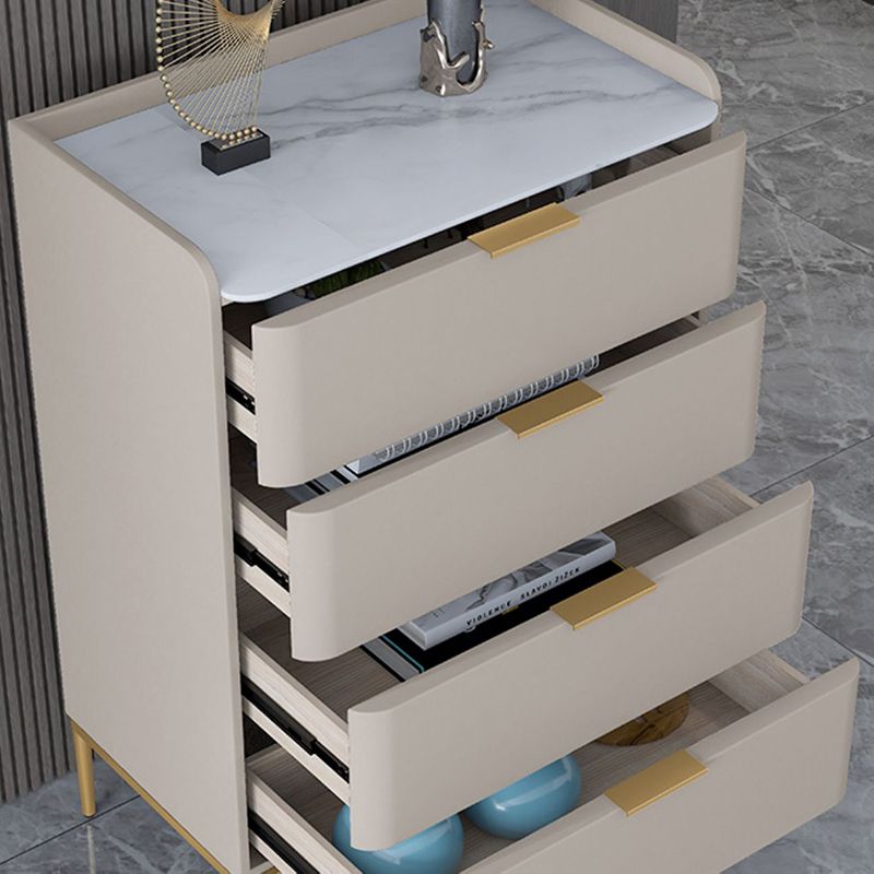 Glam Stone Storage Chest Bedroom 15.7" Wide Vertical Chest with Drawers Clearhalo 'Bedroom Furniture' 'Dressers & Chests' 'dressers_chests' 'furn' 'furn_dressers_chests' 'Furniture' 1200x1200_91218ff3-9683-438e-b78b-f0325eb2be2b