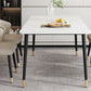 Metal Contemporary Rectangular Dining Table Sintered Stone Dining Table with 4 Legs Clearhalo ' dining_table' 'Dining Tables & Seating' 'Dining Tables' 'furn' 'furn_dining_table' 'Furniture' 'furniture_dining_table' 'Kitchen & Dining Furniture' 'kitchen&dining_furn' 'kitchen' 'kitchen_dining_table' 1200x1200_91221311-44ef-4e51-aef0-c39a867d3db5