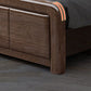 Traditional Wood Standard Bed Espresso Bed Frame with Headboard