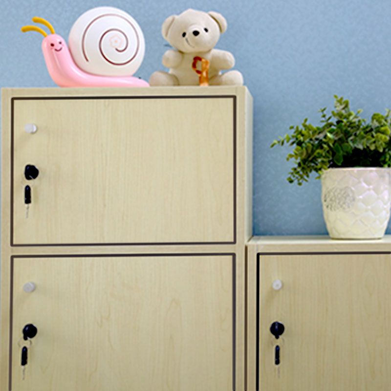 Matte afwerking niet-hangende kast moderne houten opbergkast met scharnierende deuren