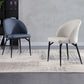 Solid Back Side Chair Metal Leg Modern Contemporary Indoor-Outdoor Chair