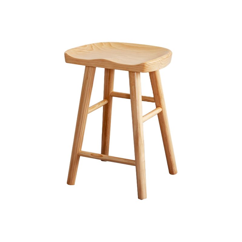 Modern Armless Backless Counter Stool Wood Cashier Bar Stool with Seat and Pedal Clearhalo 'Bar Furniture' 'Bar Stools' 'bar_stools' 'furn' 'furn_bar_stools' 'Furniture' 'Kitchen & Dining Furniture' 1200x1200_91235b94-4cd8-4b93-b916-7a78184b4583