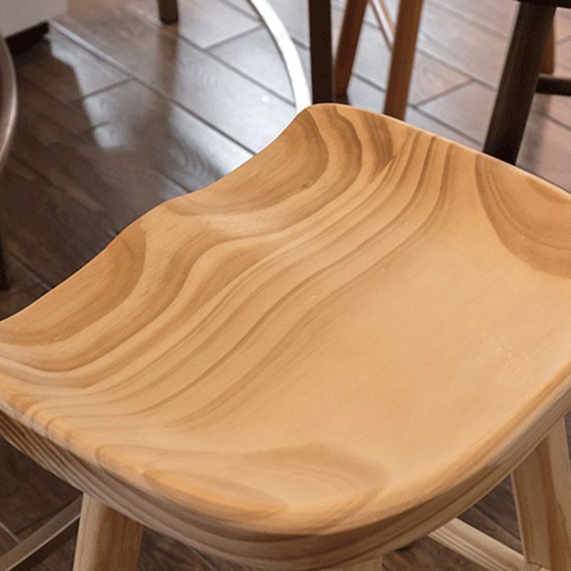 Modern Wood Bar Stool Contoured Seat Backless Indoor Footrest Counter Stool Clearhalo 'Bar Furniture' 'Bar Stools' 'bar_stools' 'furn' 'furn_bar_stools' 'furniture_bar_stools' 'Kitchen & Dining Furniture' 'kitchen&dining_furn' 'kitchen' 'kitchen_furn' Furniture' 1200x1200_9124a890-ee57-4df2-abcc-a9b1535e4d45