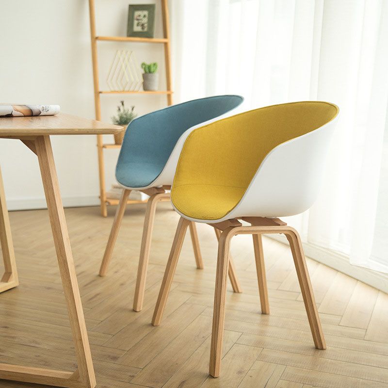 Minimalist Design Plastic Dining Armless Chair Solid Back Dining Side Chair Clearhalo ' kitchen&dining_furn' 'Dining Chairs' 'Dining Tables & Seating' 'dining_chair' 'Furniture' 'furniture_dining_chair' 'Kitchen & Dining Furniture' 'kitchen' 1200x1200_91280b3f-d53d-4f44-be89-29fe0c95abc9