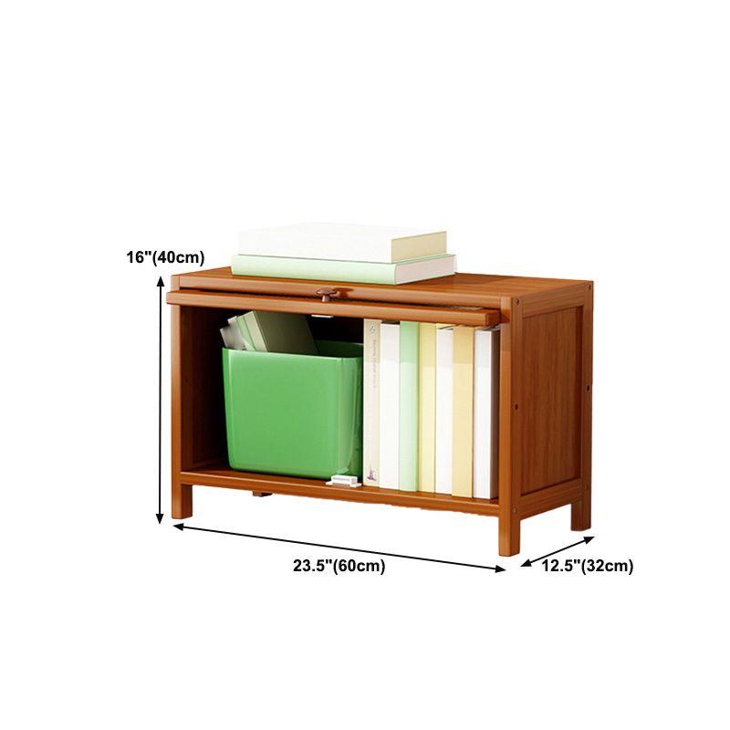 12.5 "W Bamboo boekenplank Moderne gesloten opslag boekenkast voor thuiskantoor
