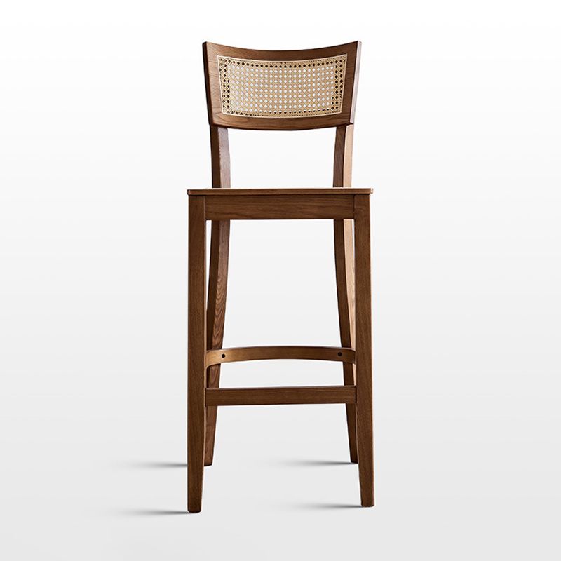 Contemporary Bar-stool Wooden Counter Bar Stool with Wood Legs for Kitchen Clearhalo 'Bar Furniture' 'Bar Stools' 'bar_stools' 'furn' 'furn_bar_stools' 'Furniture' 'furniture_bar_stools' 'Kitchen & Dining Furniture' 1200x1200_9128868a-67b2-4ec4-b9a7-066b45d91581