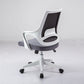Sillón moderno con brazos fijos, asiento ajustable en altura, silla de oficina
