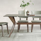 Medieval Modern Sintered Stone Top Dining Table Rectangle Kitchen Table with 4 Legs Clearhalo 'Dining Tables & Seating' 'Dining Tables' 'dining_table' 'furn' 'furn_dining_table' 'Furniture' 'furniture_dining_table' 'Kitchen & Dining Furniture' 'kitchen' 'kitchen_dining_table' 1200x1200_9129a747-2bf7-4cbf-be49-c6120a2dc03c