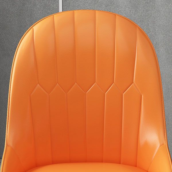 Scandinavian Style Arm Solid Back Dining Side Chair Leather Dining Chair Clearhalo 'Dining Chairs' 'Dining Tables & Seating' 'dining_chair' 'furn' 'furn_dining_chair' 'Furniture' 'furniture_dining_chair' 'Kitchen & Dining Furniture' 1200x1200_9129cb83-21dc-4579-b36c-656bee948e4d