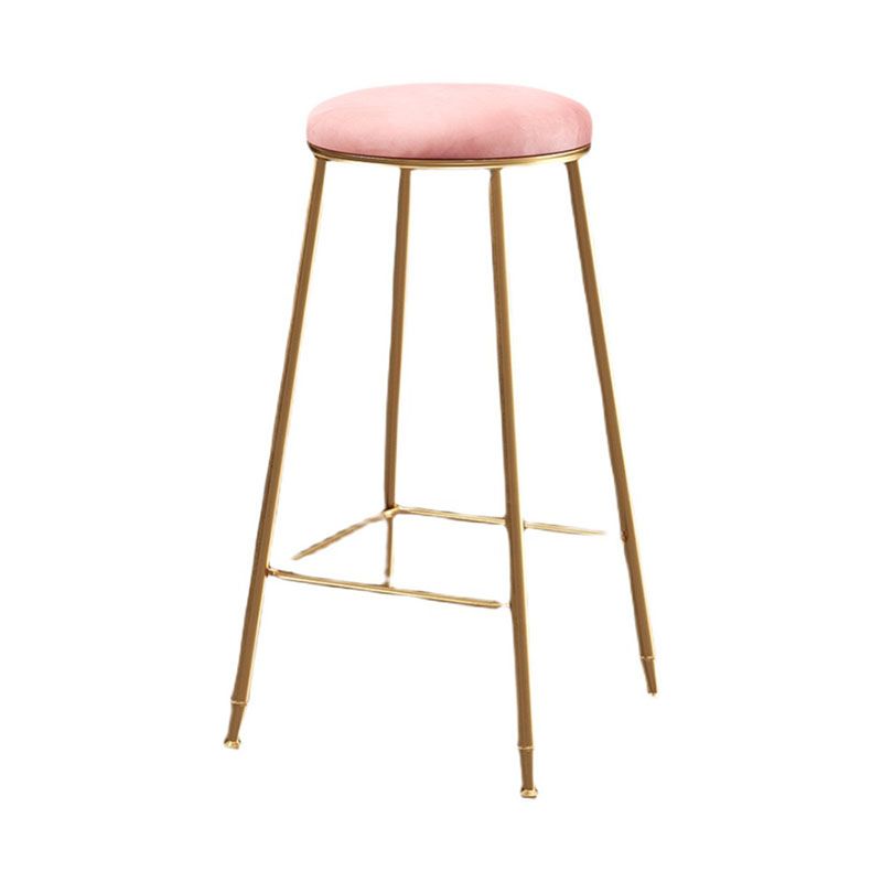 Nordic Design Stackable Backless Barstools for Home Upholstered Bar Stools with Metal Legs Clearhalo 'Bar Furniture' 'Bar Stools' 'bar_stools' 'furn' 'furn_bar_stools' 'Furniture' 'furniture_bar_stools' 'Kitchen & Dining Furniture' 1200x1200_912a9f81-18d7-414c-aa48-a0845a7b376f