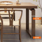 Modern Rectangle Double Pedestal Table Solid Wood Dining Table for Home Clearhalo 'Dining Tables & Seating' 'Dining Tables' 'dining_table' 'furn' 'furn_dining_table' 'Furniture' 'Kitchen & Dining Furniture' 1200x1200_912ae014-e79d-4f45-8f51-e4a6a7027fcd