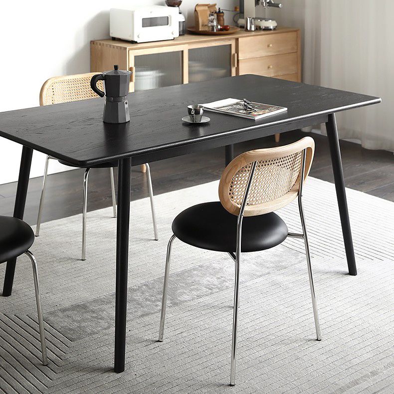 Rectangle Contemporary Dining Room Table Ash Solid Wood Table with 4 Legs Clearhalo ' dining_table' 'Dining Tables & Seating' 'Dining Tables' 'furn' 'furn_dining_table' 'Furniture' 'furniture_dining_table' 'Kitchen & Dining Furniture' 'kitchen&dining_furn' 'kitchen' 'kitchen_dining_table' 1200x1200_912b4910-8637-45a3-a1e2-c101c3a7d8f0