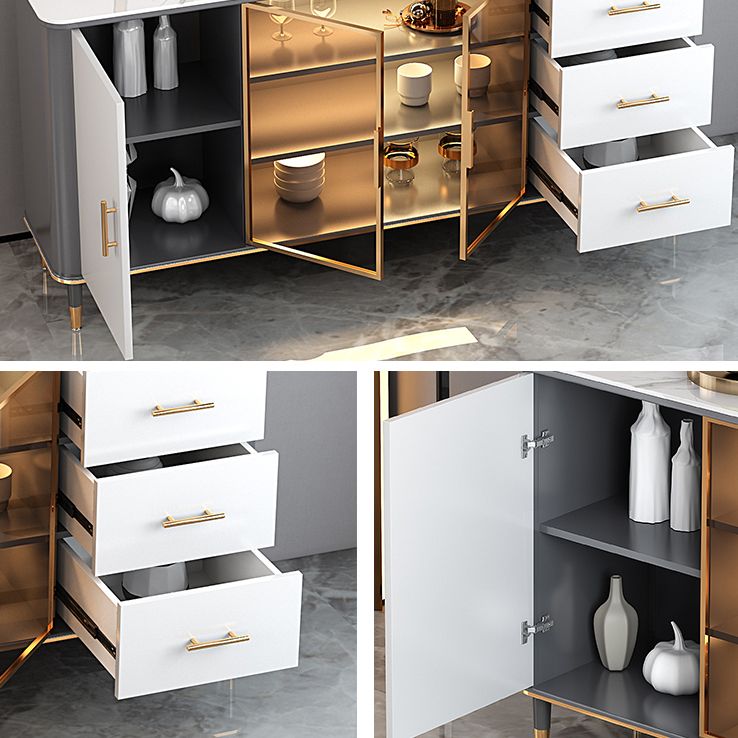 Glam Dining Room Sideboard Cassetti da tavolo e sideboard