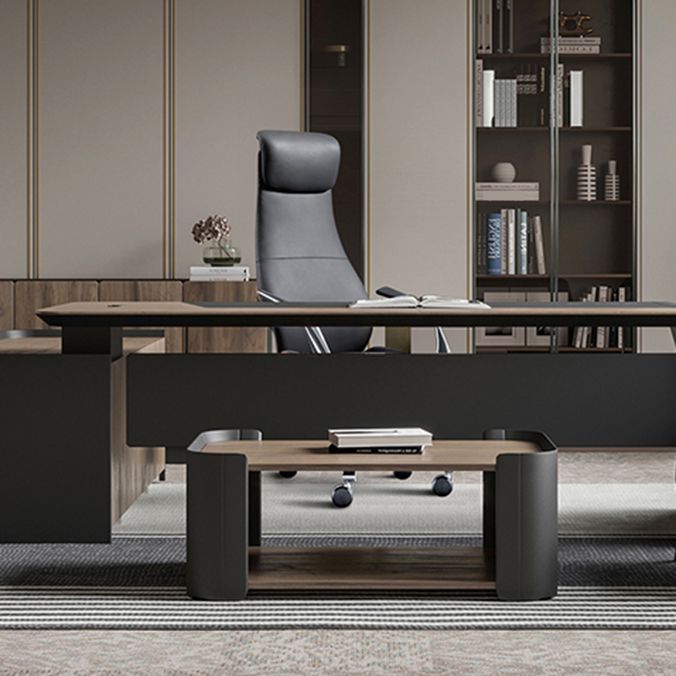 Hedendaagse Fixed Arms Executive Chair Wheels omvatten managersstoel voor kantoor