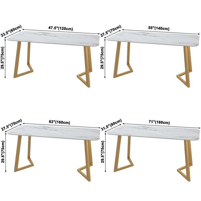 Marble Dining Site Table Traditional Luxury Rectangle Dining Table for Kitchen Home Clearhalo ' dining_table' 'Dining Tables & Seating' 'Dining Tables' 'furn' 'furn_dining_table' 'Furniture' 'furniture_dining_table' 'Kitchen & Dining Furniture' 'kitchen&dining_furn' 'kitchen' 'kitchen_dining_table' 1200x1200_912fb115-8b07-4e70-903a-34515587a7bb