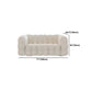 White Tuxedo Arm Sofa 39.37" Wide Contemporary Sofa for Living Room