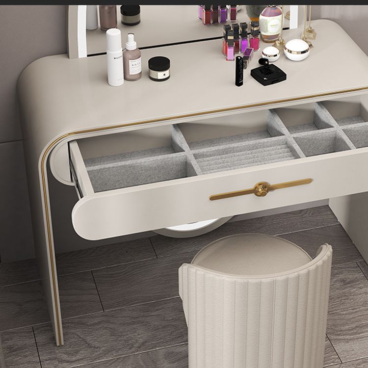 Magno de tocador de madera Juego de taburetes de tocador 1 cajón