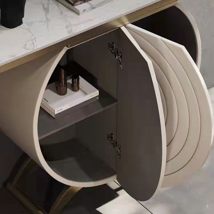 Solid Wood Contemporary White Accent Cabinet for Living Room Clearhalo 'Cabinets & Chests' 'cabinets_chests' 'furn' 'furn_cabinets_chests' 'Furniture' 'Living Room Furniture' 1200x1200_91335b71-19f1-4025-8587-33e0276a912d