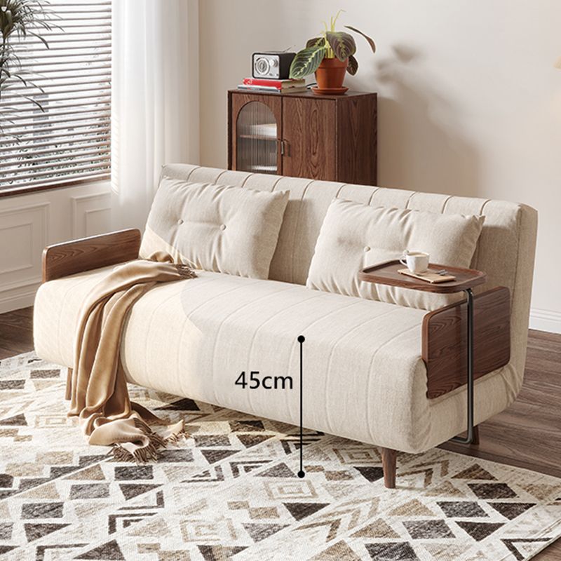 Modern Cushion Back Futon Sofa Bed Pillow Included Sleeper Sofa