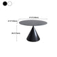Metal Modern Style Round Dining Table Sintered Stone Top Table for Dining Room Clearhalo 'Dining Tables & Seating' 'Dining Tables' 'dining_table' 'furn' 'furn_dining_table' 'Furniture' 'furniture_dining_table' 'Kitchen & Dining Furniture' 'kitchen' 'kitchen_dining_table' 1200x1200_91358fb6-d6f7-49d9-bbbf-c454529ab35e