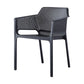 Scandinavian Plastic Kitchen Dining Room Armchair Solid Back Chair Clearhalo ' kitchen&dining_furn' 'Dining Chairs' 'Dining Tables & Seating' 'dining_chair' 'Furniture' 'furniture_dining_chair' 'Kitchen & Dining Furniture' 'kitchen' 1200x1200_9138e5f7-e1a8-4193-96c2-e8f38eb9613e