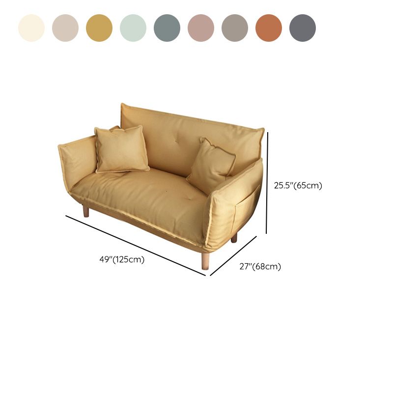 Moderne Stoffsofa eingebrauchter Armsitze mit Kissen für Wohnung