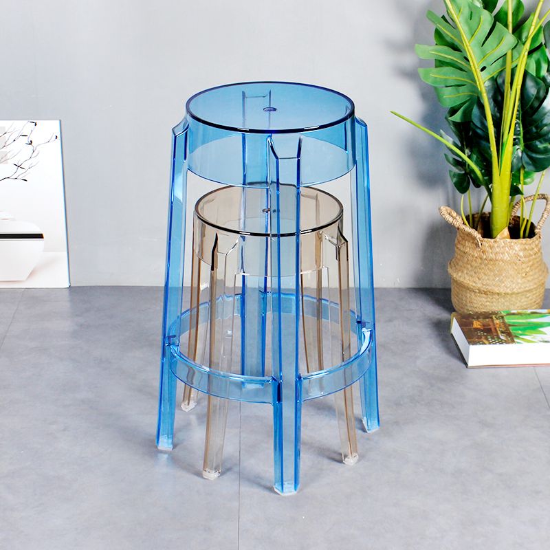 Modern Armless Backless Counter Stool Plastic Living Room Bar Stool with Plastic Pedal Clearhalo 'Bar Furniture' 'Bar Stools' 'bar_stools' 'furn' 'furn_bar_stools' 'furniture_bar_stools' 'Kitchen & Dining Furniture' 'kitchen&dining_furn' 'kitchen' 'kitchen_furn' Furniture' 1200x1200_913b564f-7c8f-4c41-ad0c-d4a496b0773d