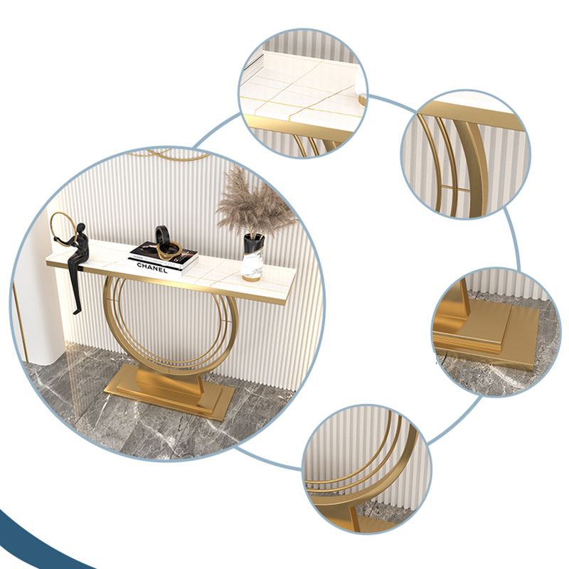 Tavolo da console bianco pietra 12 pollici di divano console contemporanea