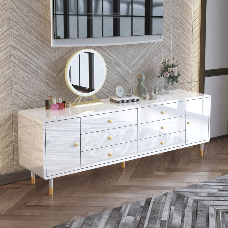 Moderno cuffia da pranzo in legno semplice credenza con cassetto per soggiorno senza specchio