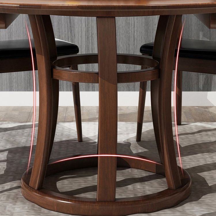Rubberwood Solid Wood Dining Table Set 5/7 Pieces Dining Set for Kitchen Clearhalo 'Dining Room Sets' 'Dining Tables & Seating' 'dining_room_set' 'furn' 'furn_dining_room_set' 'Furniture' 'Kitchen & Dining Furniture' 1200x1200_913f373d-74bc-4e27-bb12-5ea9a76a2b57