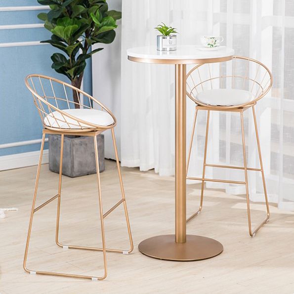 Glam 1/2/3 Pieces Sintered Stone Bar Table Set Round Counter Set for Home Use Clearhalo 'Bar Furniture' 'furn' 'furn_home_bar_bar_sets' 'Furniture' 'Home Bars & Bar Sets' 'home_bar_bar_sets' 'Kitchen & Dining Furniture' 1200x1200_91401a5f-bc8f-4573-a4d4-2285e18083e7