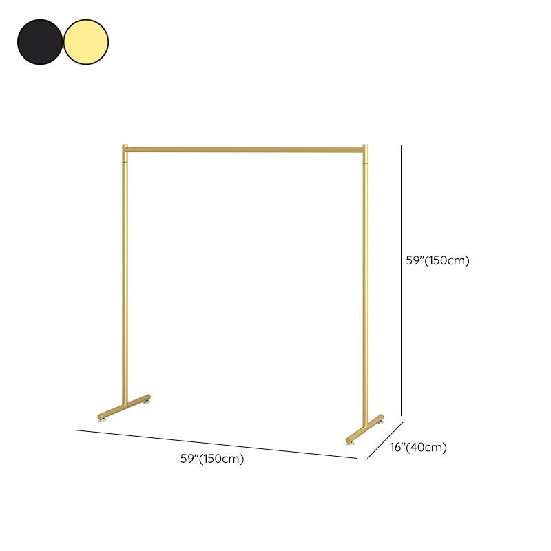 Zeitgenössischer Kleiderregal Hängende Schiene Metallrahmen Eingangsmantelbügel