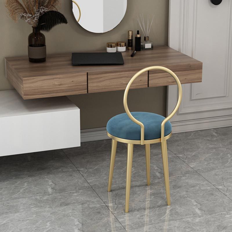 Glam Velvet Dining Chair Open Back Dining Side Furniture with Gold Legs in Matte Finish Clearhalo 'Dining Chairs' 'Dining Tables & Seating' 'dining_chair' 'furn' 'furn_dining_chair' 'Furniture' 'Kitchen & Dining Furniture' 1200x1200_91407242-4c07-4205-97a2-47900eb31ba3