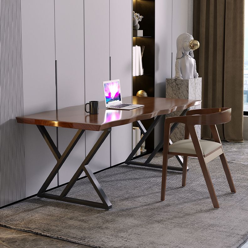 Industrial Dinette Set 1/2 Pieces Solid Wood and Metal Dining Table Set Clearhalo 'Dining Room Sets' 'Dining Tables & Seating' 'dining_room_set' 'furn' 'furn_dining_room_set' 'Furniture' 'Kitchen & Dining Furniture' 1200x1200_91426798-ff2a-4a01-9d63-1ce399cc6d9f