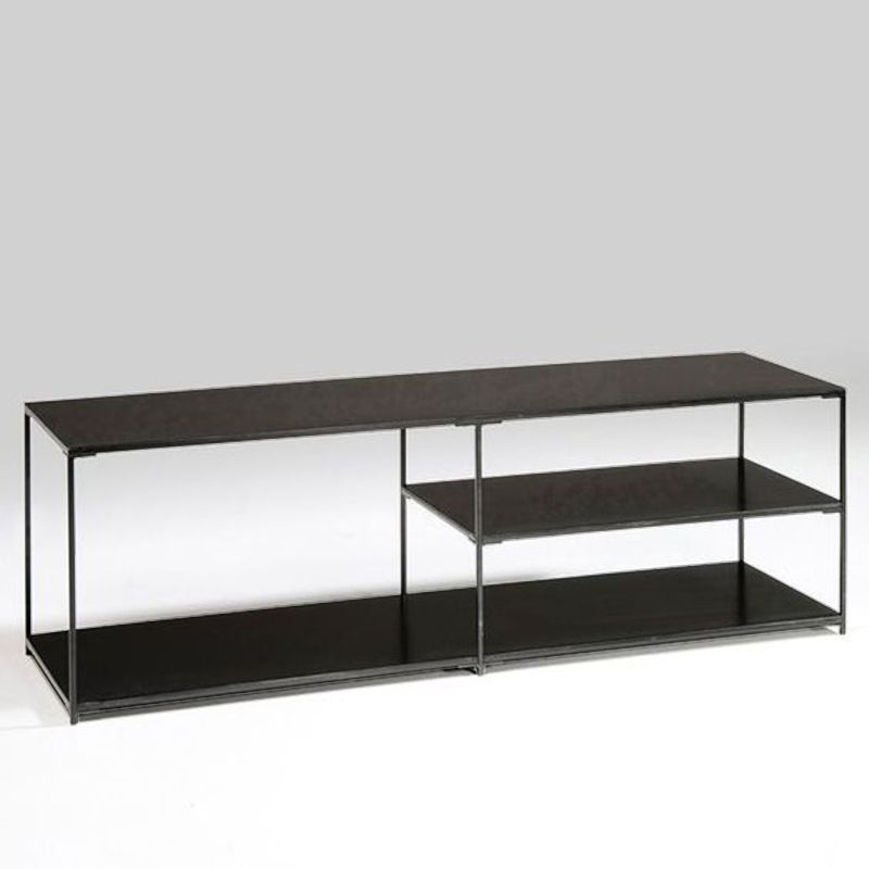 Industrial Metal TV Media Stand Open Shelving TV Stand Console Clearhalo 'furn' 'furn_tv_stands_entertainment_centers' 'Furniture' 'Living Room Furniture' 'TV Stands & Entertainment Centers' 'TV Stands & Media Storage Furniture' 'tv_stands_entertainment_centers' 1200x1200_91447a70-ce24-405b-ba7f-86e32ec49ebc
