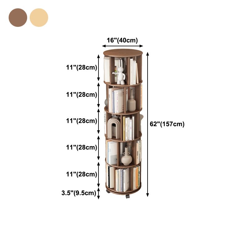 Scandinavian Style Bookshelf with Casters Bookcase for Home Office Study Room Clearhalo 'Bookcases' 'Furniture' 'furniture_bookcases' 'kitchen' 'kitchen_bookcases' 'Living Room Furniture' 'Office Furniture' 1200x1200_91448164-7b34-4dc6-a2fd-2196ff363c1d