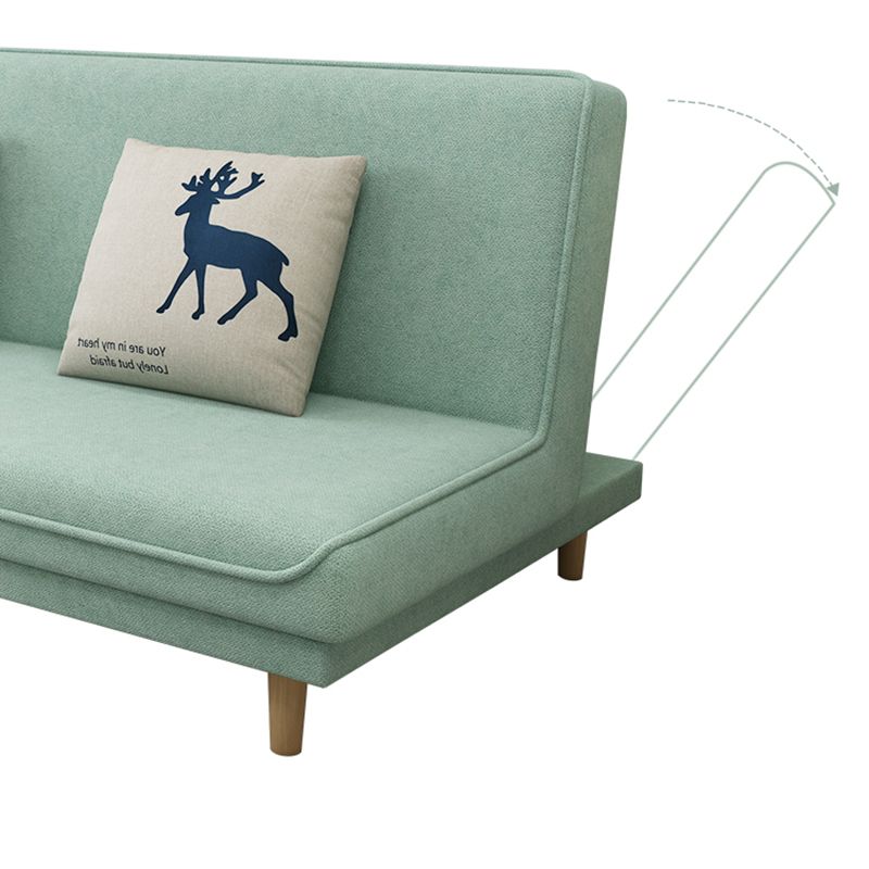 Fabric Adjustable Sleeper Sofa Split Back 59"/66.93"/70.87" Wide Armless Sofa Bed Clearhalo 'furn' 'furn_sofas' 'Furniture' 'furniture_sofas' 'Living Room Furniture' 'Sofa' 'sofas' 1200x1200_914606d7-6fd3-46b2-9fcf-90f9890d1f80