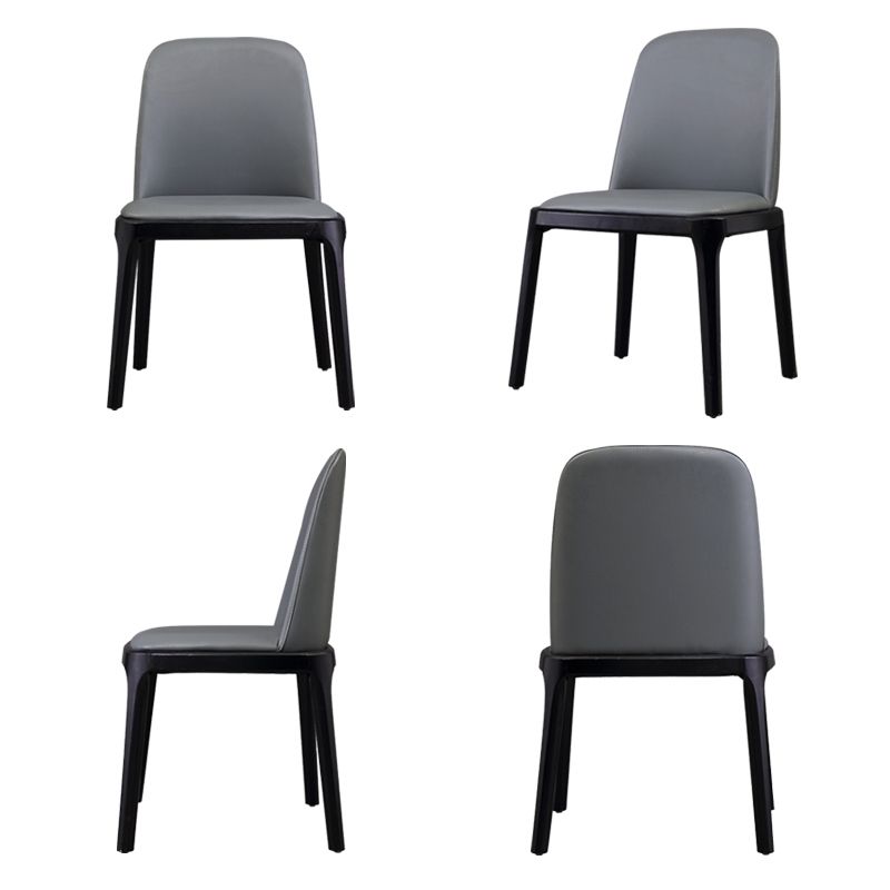 Contemporary Side Dining Chairs Faux Leather Kitchen Chairs for Home Clearhalo 'Dining Chairs' 'Dining Tables & Seating' 'dining_chair' 'furn' 'furn_dining_chair' 'Furniture' 'furniture_dining_chair' 'Kitchen & Dining Furniture' 1200x1200_91479da3-f47f-4f03-a193-061f454b8dbc