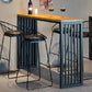 Pine Wood Bar Table Rectangle Industrial Bar Table with Sled Base Clearhalo 'Bar Furniture' 'Bar Tables' 'bar_tables' 'furn' 'furn_bar_tables' 'Furniture' 'furniture_bar_tables' 'Kitchen & Dining Furniture' 1200x1200_9147fa30-6f90-4e24-b6b2-abaab1778b3e
