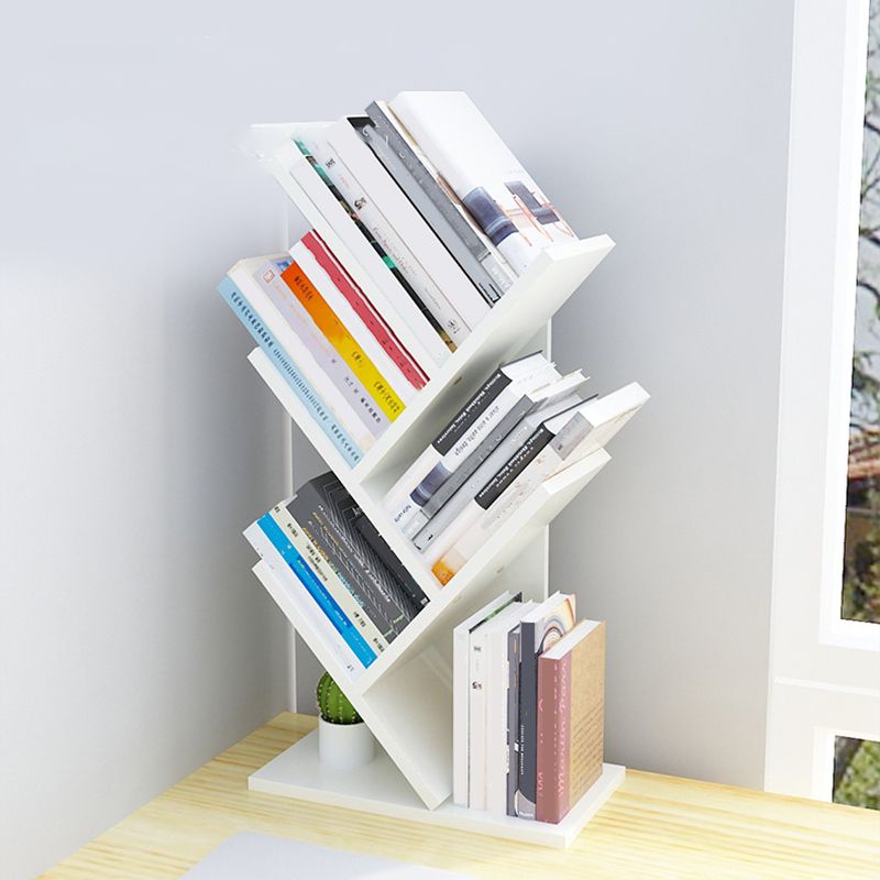 4 Shelves Standard Bookshelf Contemporary Engineered Wood Bookcase Clearhalo 'Bookcases' 'furn' 'furn_bookcases' 'Furniture' 'Office Furniture' 1200x1200_91487233-a485-4a83-912d-01e867954786