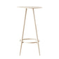 1/2/3 Pieces Industrial Round Bar Table Set Iron Bistro Set with Footrest