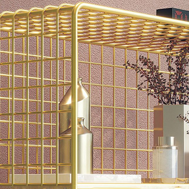 Glam Style Metal Bookshelf Closed Back Standard Shelf Bookcase for Home Clearhalo 'Bookcases' 'furn' 'furn_bookcases' 'Furniture' 'furniture_bookcases' 'Office Furniture' 1200x1200_91497245-9acb-4215-b050-419690be3249