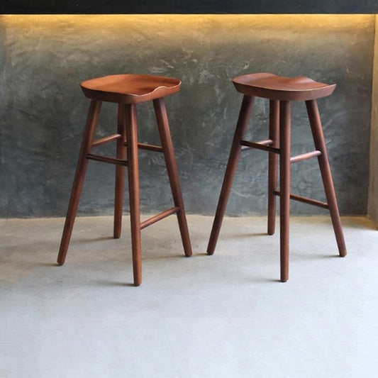 Contemporary Rectangle Bar and Counter Stool Wood Stool with 4 Legs Clearhalo 'Bar Furniture' 'Bar Stools' 'bar_stools' 'furn' 'furn_bar_stools' 'Furniture' 'furniture_bar_stools' 'Kitchen & Dining Furniture' 1200x1200_914bd003-3f2a-4fe0-b6c0-8f8296130630